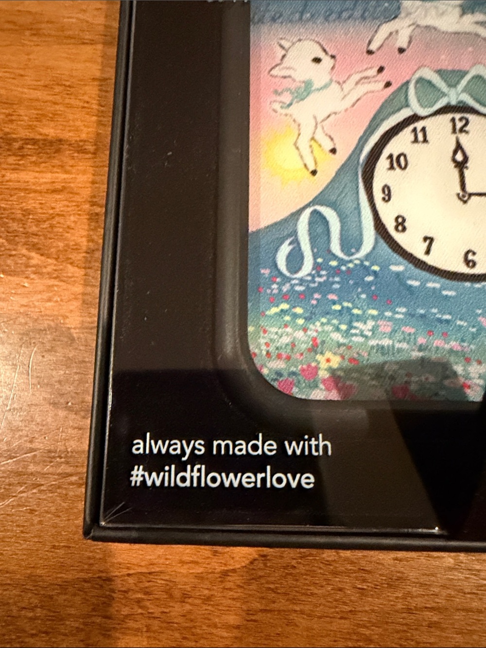 Wildflower iPhone 17 Pro Max Case - Blue & Pink Clock and Floral Design - Picture 4 of 7